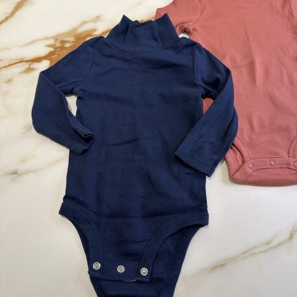 Carters organic turtle neck 2pc